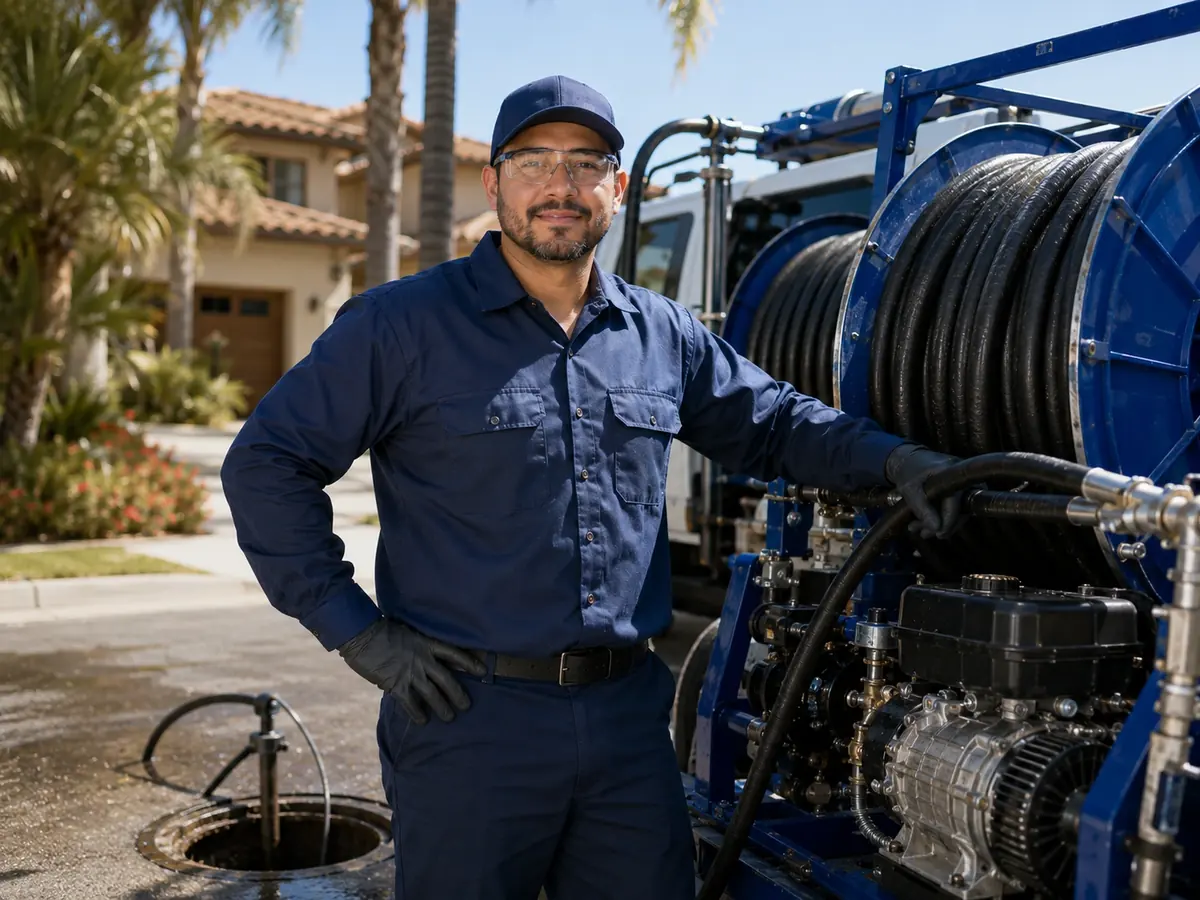 Hydro jet sewer cleaning in Manhattan Beach