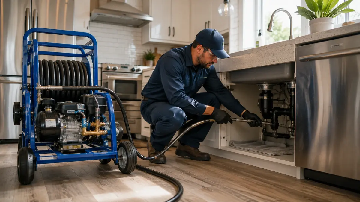 Kitchen Drain Hydro Jetting in Manhattan Beach