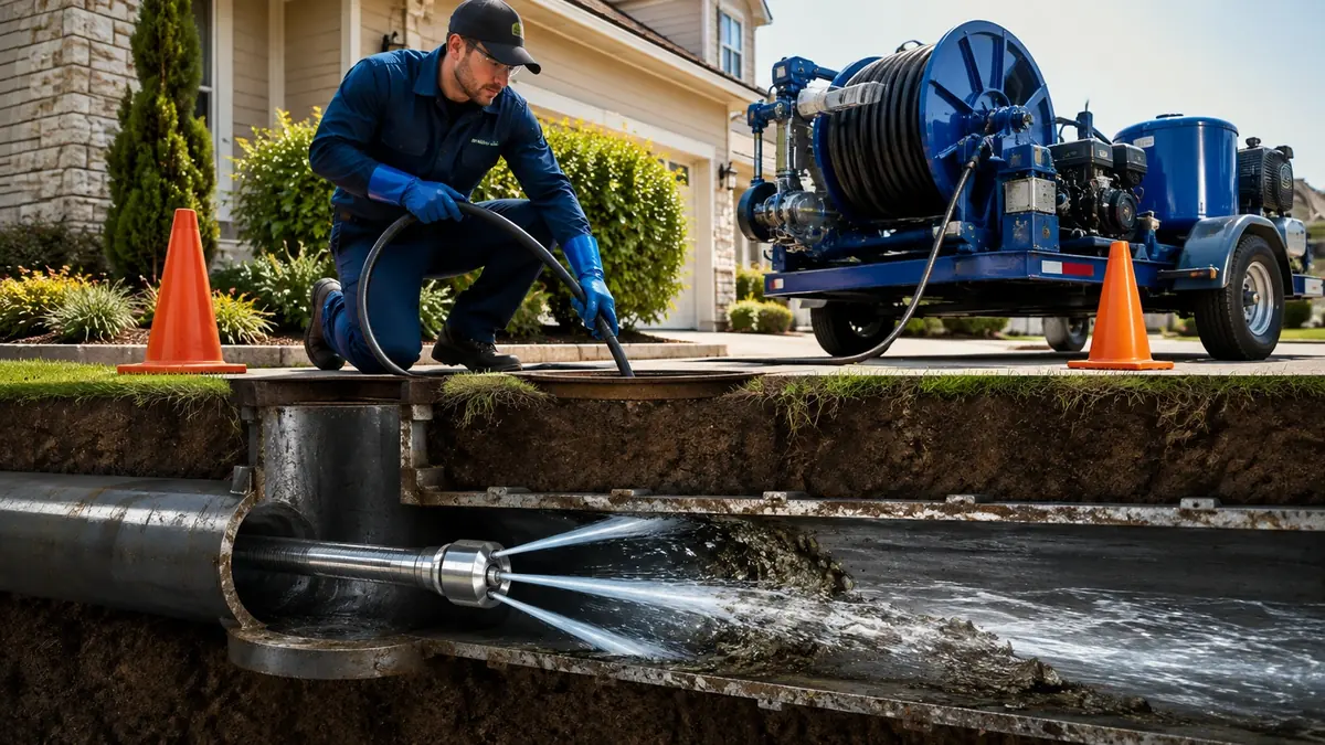 Main Sewer Line Hydro Jet Cleaning in Manhattan Beach